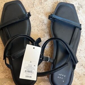 Black Strappy Sandals new with tags